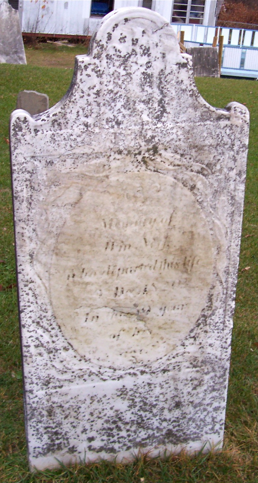 photo of William Neff 1820 gravestone, Middletown Cemetery