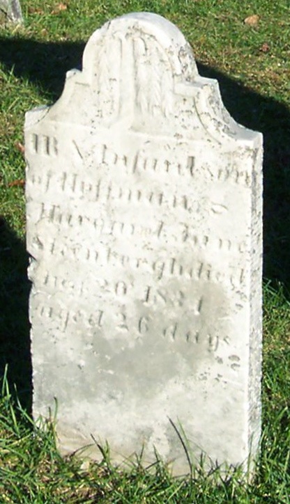 photo of Ira Steenbergh gravestone, Middletown Cemetery