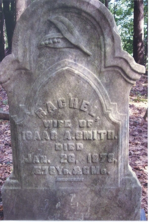 photo of Rachel Smith gravestone in Smith Cemetery, Town of Charlton