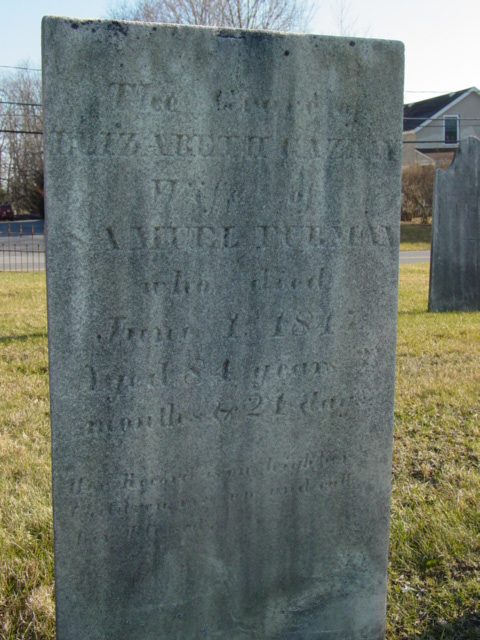 photo of Elizabeth Gazlay Furman gravestone in Hillside Cemetery