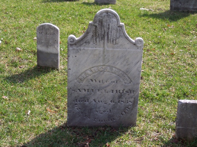Margaret Irish gravestone and footstone